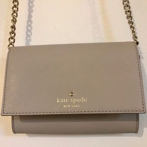 Brand New Kate Space Taupe Mini Purse/Clutch